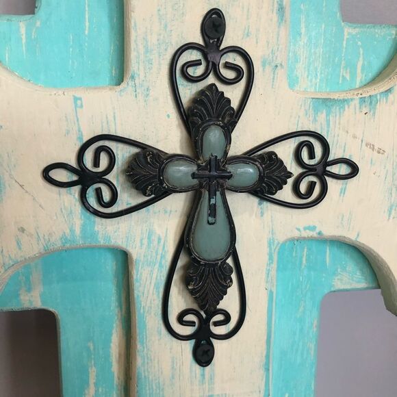 Large Wooden Hanging Wall Cross​ - Picture 7 of 10
